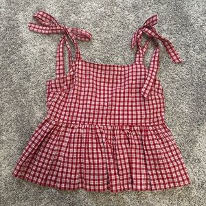 Madewell Gingham tank top